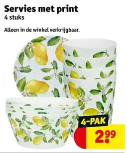Kruidvat Servies met print aanbieding