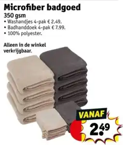Kruidvat Microfiber Badgoed aanbieding