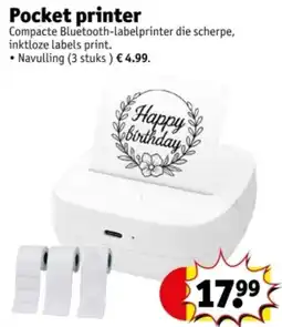Kruidvat Pocket Printer aanbieding