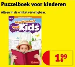 Kruidvat Puzzelboek voor kinderen aanbieding