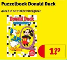 Kruidvat Puzzelboek Donald Duck aanbieding