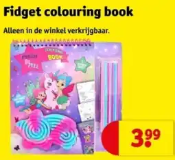 Kruidvat Fidget colouring book aanbieding