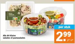 Albert Heijn AH Kleine salades of pastasalades aanbieding