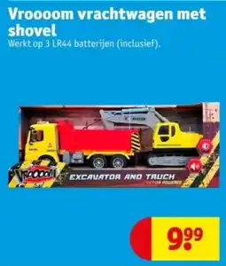 Kruidvat Vroooom vrachtwagen met shovel aanbieding