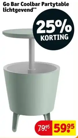 Kruidvat Go Bar Coolbar Partytable Lichtgevend aanbieding