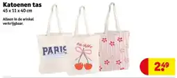 Kruidvat Katoenen Tas aanbieding
