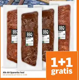 Albert Heijn Alle AH Spareribs heel aanbieding
