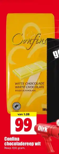Dirk Confina chocoladereep wit aanbieding