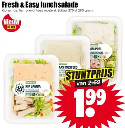 Dirk Fresh & Easy lunchsalade aanbieding