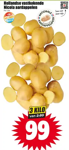 Dirk Hollandse vastkokende Nicola aardappelen aanbieding
