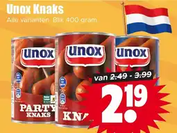 Dirk Unox Knaks aanbieding