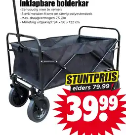 Dirk Inklapbare bolderkar aanbieding