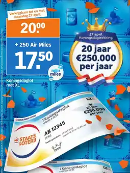 Albert Heijn Koningsdaglot met XL aanbieding