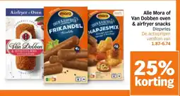 Albert Heijn Mora of Van Dobben oven & airfryer snacks aanbieding