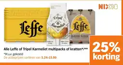 Albert Heijn Alle Leffe of Tripel Karmeliet multipacks of kratten aanbieding