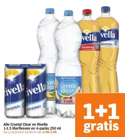 Albert Heijn Alle Crystal Clear en Rivella aanbieding