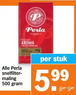 Albert Heijn Alle Perla snelfiltermaling aanbieding