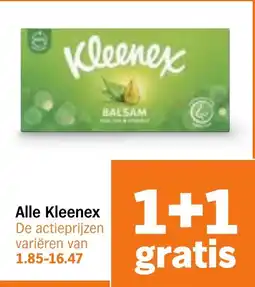 Albert Heijn Alle Kleenex aanbieding