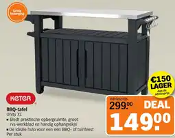 Albert Heijn keter BBQ-tafel Unity XL aanbieding