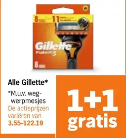 Albert Heijn Alle Gillette aanbieding