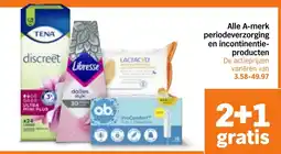Albert Heijn Alle A-merk periodeverzorging en incontinentieproducten aanbieding