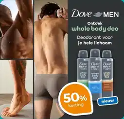 Trekpleister Dove Men Whole Body Deo aanbieding