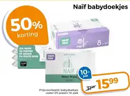 Trekpleister Naïf babydoekjes aanbieding