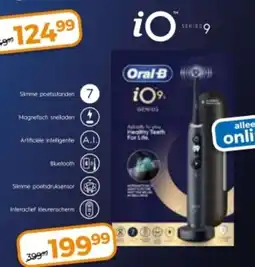 Trekpleister Oral-B elektrische tandenborstel iO9 Black Onyx aanbieding