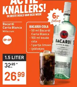 Albert Heijn Bacardí Carta Blanca Witte rum aanbieding