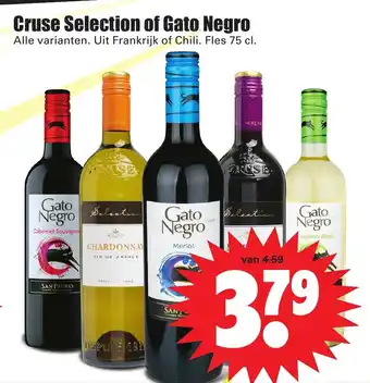 Dirk Cruse selection of gato negro 75cl aanbieding