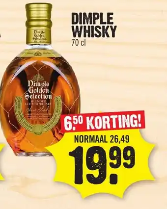 Dirk Dimple whisky 70cl aanbieding