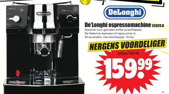 Dirk De' longhi espressomachine EC820.B aanbieding