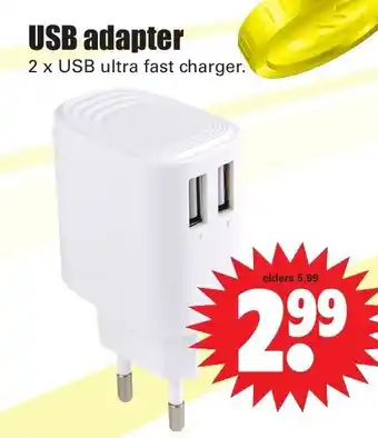 Dirk USB adapter aanbieding