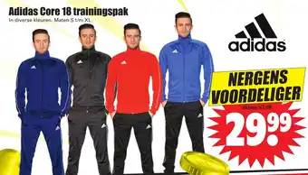 Dirk Adidas core 18 trainingspak aanbieding