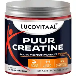 Etos Lucovitaal Puur Creatine 100% Monohydraat poeder 210 gram aanbieding