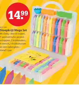 Toys2Play Creafun Outdoor Stoepkrijt mega set 86-delig aanbieding