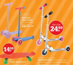 Toys2Play Alert step scooter driewieler blauw/rood aanbieding