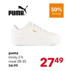 Scapino Puma Carina Street meisjes sneakers wit aanbieding