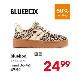 Scapino Blue Box dames sneakers met panterprint aanbieding