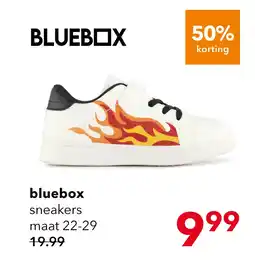 Scapino Blue Box jongens sneakers met vlam wit aanbieding