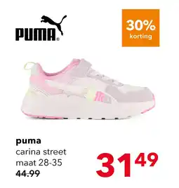 Scapino Puma Trinity 2 LT AC+ meisjes sneakers roze geel aanbieding