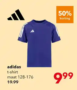 Scapino Adidas J SERE kinder sport T-shirt blauw aanbieding