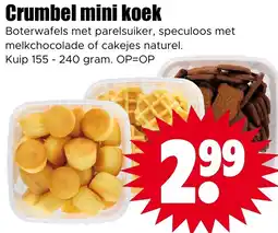 Dirk Crumbel mini koek aanbieding