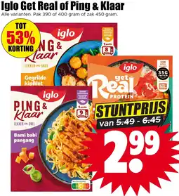 Dirk Iglo Get Real of Ping & Klaar aanbieding
