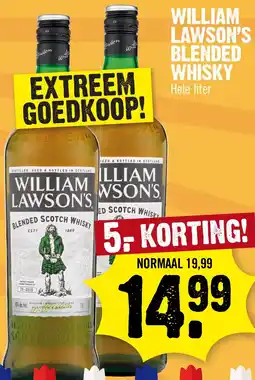Dirk William Lawson's blended whisky aanbieding