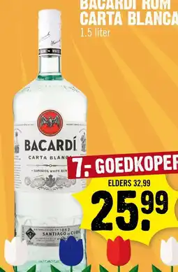 Dirk Bacardi rum carta blanca aanbieding