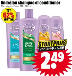 Dirk Andrélon shampoo of conditioner aanbieding