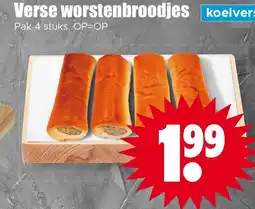 Dirk Verse worstenbroodjes aanbieding