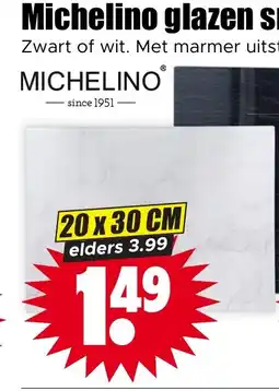 Dirk Michelino glazen snijplank aanbieding
