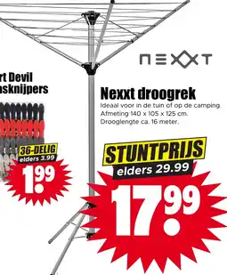 Dirk Nexxt droogrek aanbieding
